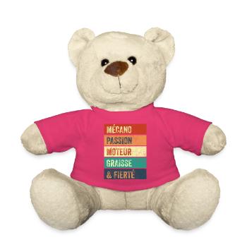 Mécano Passion Moteur - Nounours - rose - Devant
