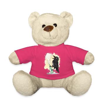 Rabe lässt Sektkorken knallen - Teddy - Pink - Vorne