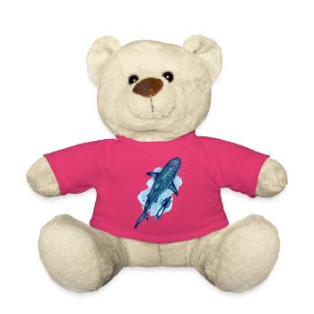 Requin tigre & Plongeur - Nounours - rose - Devant