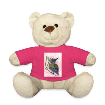 Oiseau - Nounours - rose - Devant