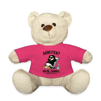 Ente im Hoodie: Kein Bock - Teddy - Pink - Vorne