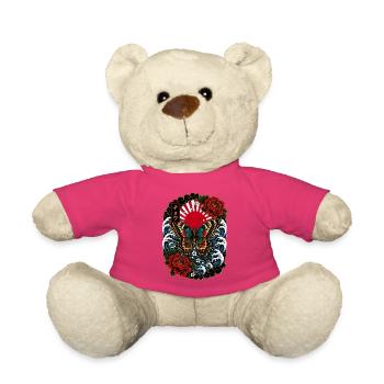 Schmetterling im japanischen Irezumi Stil - Teddy - Pink - Vorne