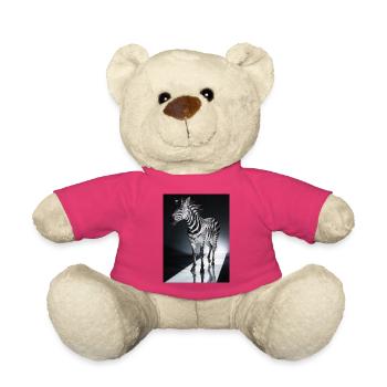 Zebra Light Trail - Teddy Bear - pink - Front