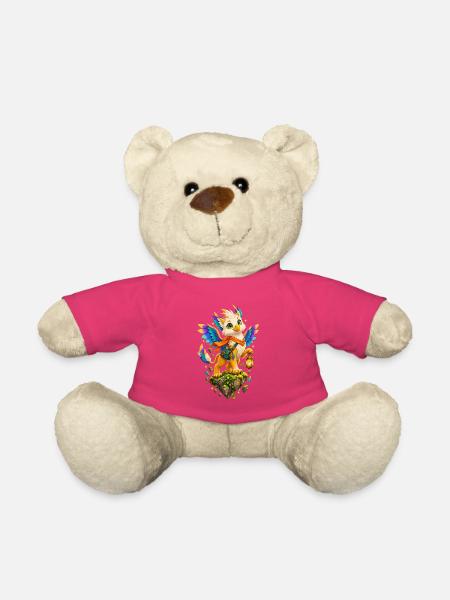 Leuchtender Farbengriffin - Teddy - Pink