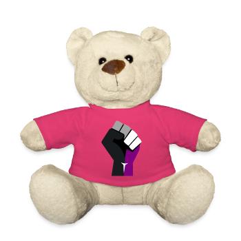 asexuell erhobene Faust - Teddy - Pink - Vorne