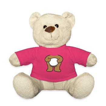 baer koerper ohne kopf stehender suesser kleiner t - Teddy - Pink - Vorne