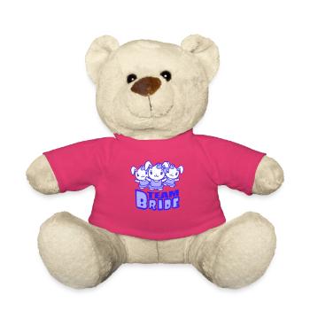 Team Bride 3 Bunnies Girls Pretty Girls Women - Teddy Bear - pink - Front