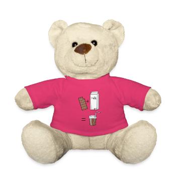 schokomilch Milch Schokolade - Teddy - Pink - Vorne