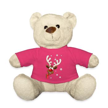 Weihnachten Rentier Rudolph - Weihnachten Rentier - Teddy - Pink - Vorne