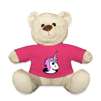 Unicorn Girl Pretty Bottom Hole Cartoon Cute Girl - Teddy Bear - pink - Front