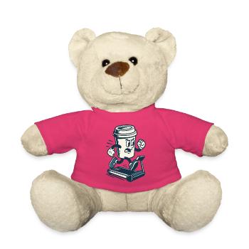 Koffeinhaltige Sprint Kaffeetasse - Teddy - Pink - Vorne