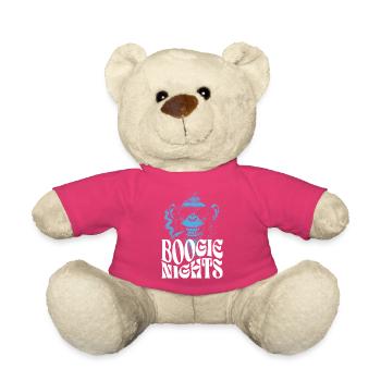 Boogie Nights Monkey Tee - Teddy Bear - pink - Front