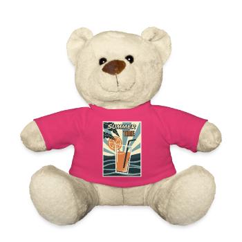Boisson Orange d’été rétro - Nounours - rose - Devant