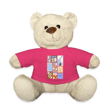 Abstrakte botanische Muster - Teddy - Pink - Vorne