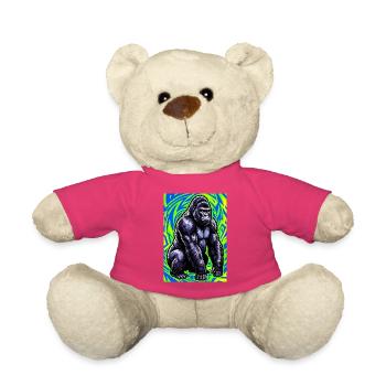 gorille - Nounours - rose - Devant