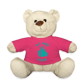 Funny AI Art Club Artificial Intelligence Machine - Teddy Bear - pink - Front