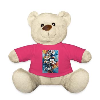 Helle Aquarellblüten - Teddy - Pink - Vorne