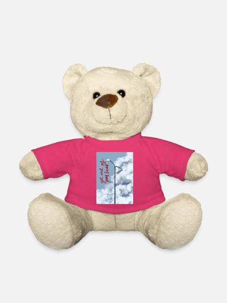 Wolken und Straßenlaterne am Himmel - Teddy - Pink
