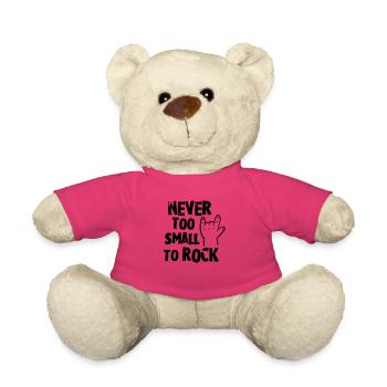 never too small to rock - geburt - baby -kleinkind - Nounours - rose - Devant