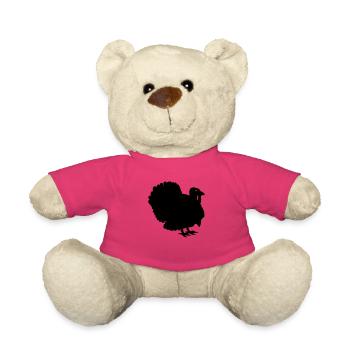 Silhouette Thanksgiving Truthahn - Teddy - Pink - Vorne
