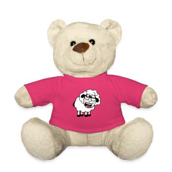 mouton nerd hornglasses fermoir lunettes geek smart - Nounours - rose - Devant