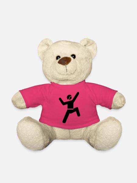 escalade de rocher - Nounours - rose