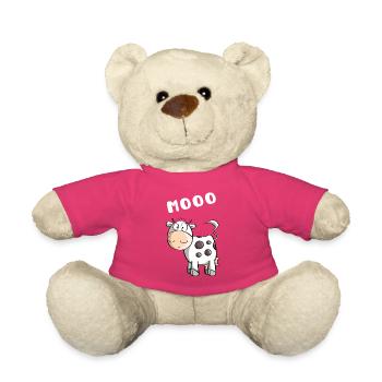 Little Mooo Cow - Vaches - Comic - Nounours - rose - Devant