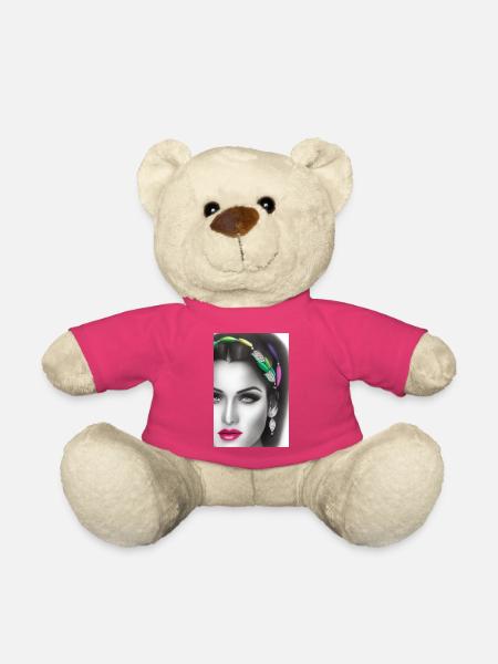 Frau mit Schmuck - Teddy - Pink