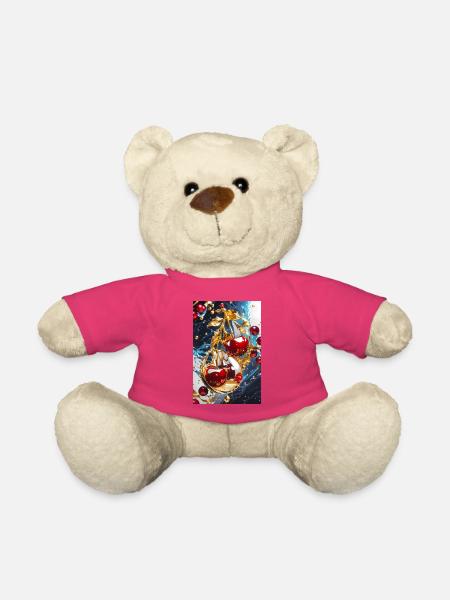 Kirschen mit Gold - Teddy - Pink