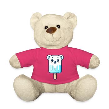 Ein Eis in Form eines lächelnden Eisbären - Teddy - Pink - Vorne