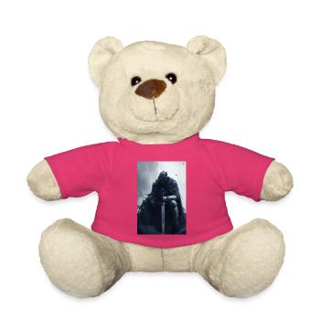 Poster Illustration Chevalier - Teddy - Pink - Vorne