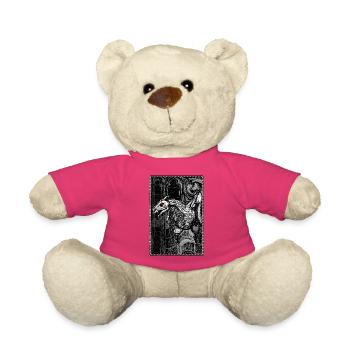 Gargouille gothique - Nounours - rose - Devant