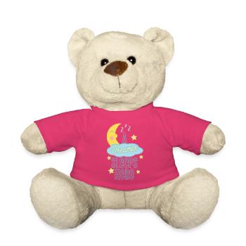 Schlafender Träumer Astronaut Design - Teddy - Pink - Vorne