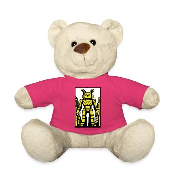 Cat Robot in Stadtlandschaft - Teddy - Pink - Vorne