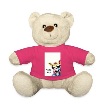 Beau Cul – Affiche drôle d’âne avec humour - Nounours - rose - Devant