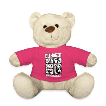 Elternzeit Comic Symbole - Teddy - Pink - Vorne