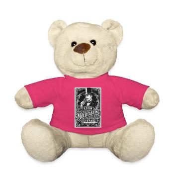 Whisky Ich bin Multitastingfähig - Teddy - Pink - Vorne