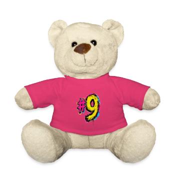 Neon Graffiti Nine - Teddy Bear - pink - Front