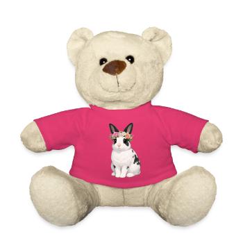 English Snail Rabbit - Teddy Bear - pink - Front