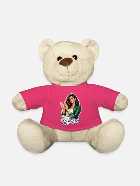 Klatschen – Stilvolle Clap-Illustration - Teddy - Pink