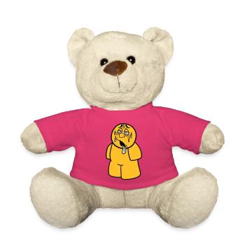 dessin animé dessin animé homme épuisé soleil pluie tr - Nounours - rose - Devant