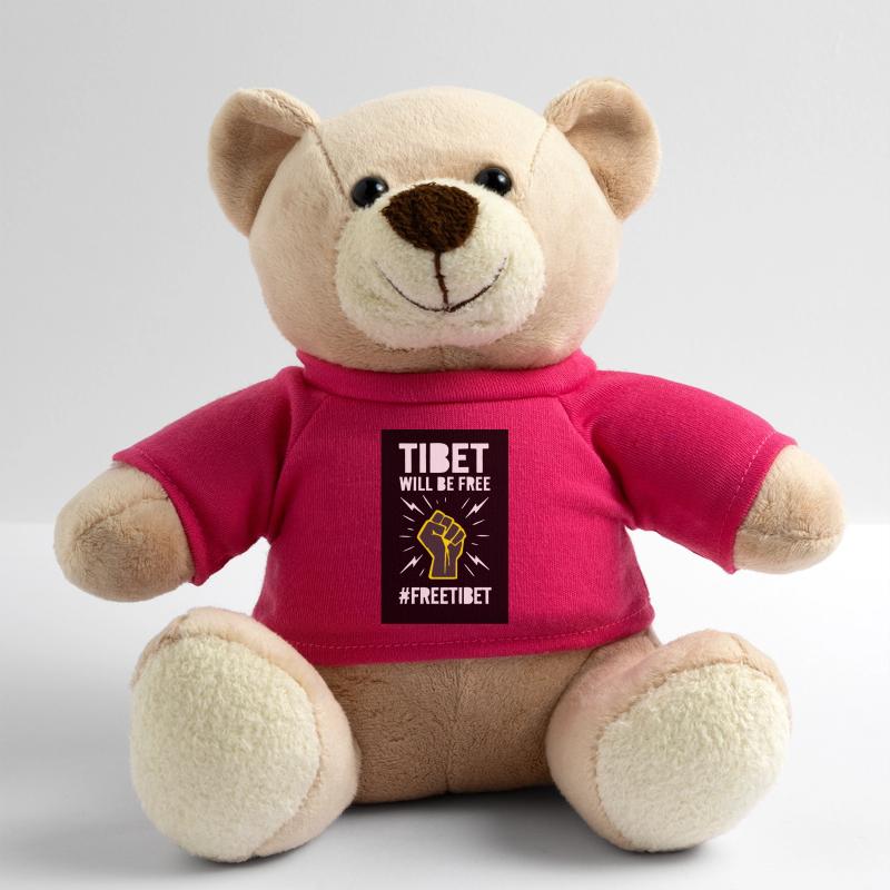 Le Tibet sera libre. Conception de protestation. Nounours