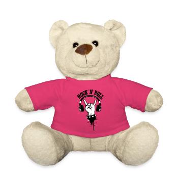 Rock Hand Silhouette - Nounours - rose - Devant