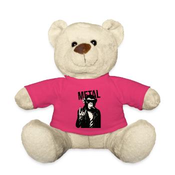 Rebellischer Metall-Schimpanse - Teddy - Pink - Vorne