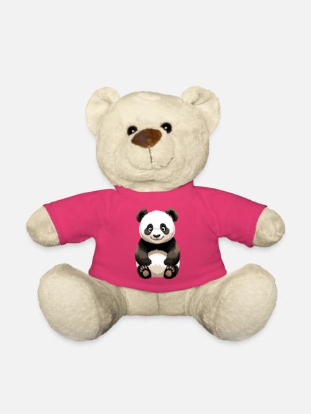 Kuschelpanda Cartoon – Niedlicher Panda - Teddy - Pink