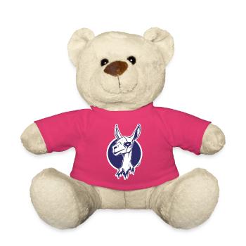Icône de lama en cercle violet - Nounours - rose - Devant