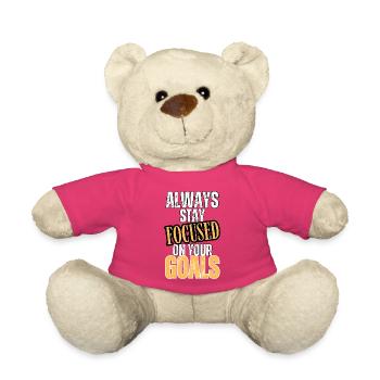 Immer auf deine Ziele fokussiert - Teddy - Pink - Vorne