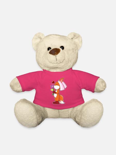 Fuchs Braut Blume Hochzeit - Teddy - Pink