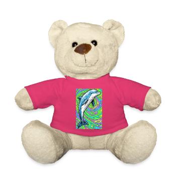 dauphin - Nounours - rose - Devant