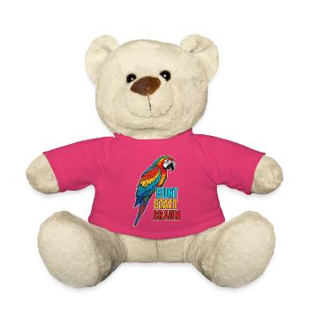 Papagei – Bunt statt braun - Teddy - Pink - Vorne